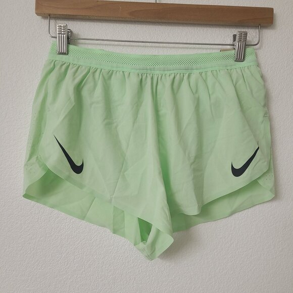 NEW Nike Dri-Fit Aeroswift ADV 2" Lined Running Shorts FN3349-376 Size S Green